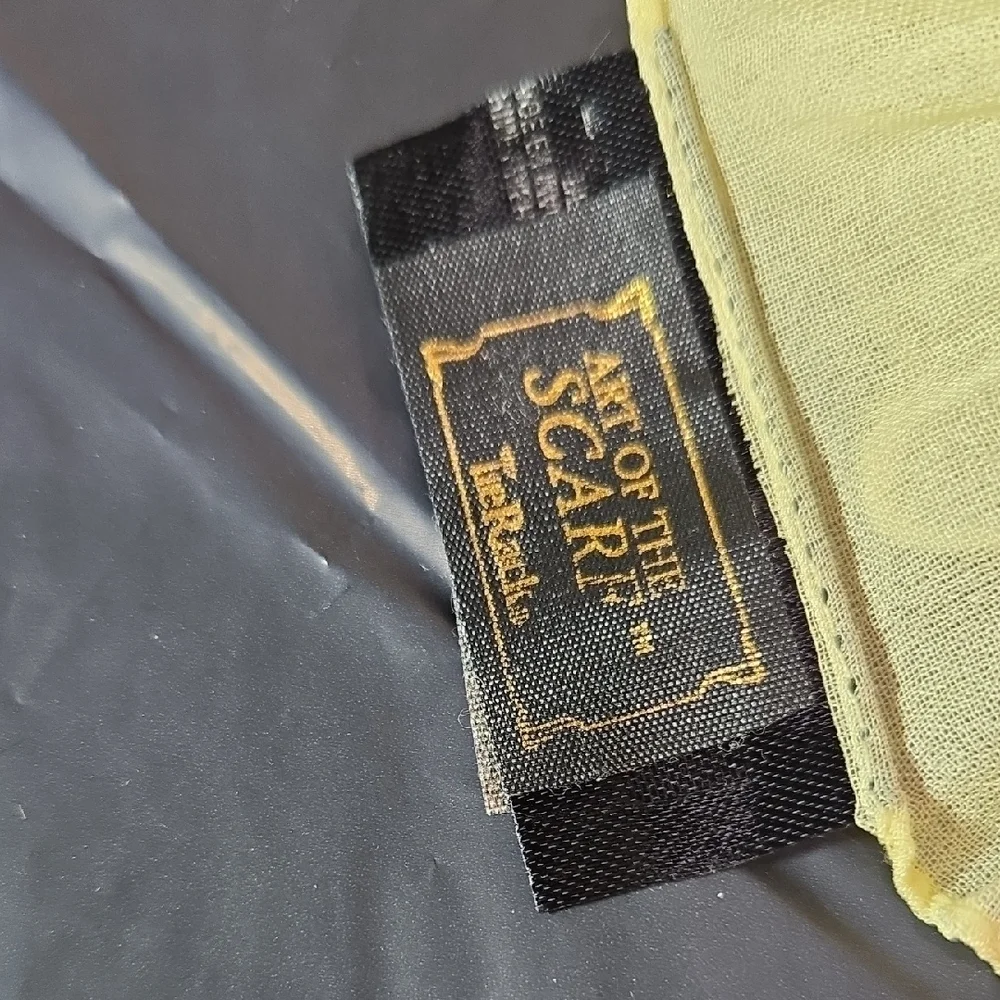 NWOT Yellow Women's Ruffled Textured Scarf Lightweight